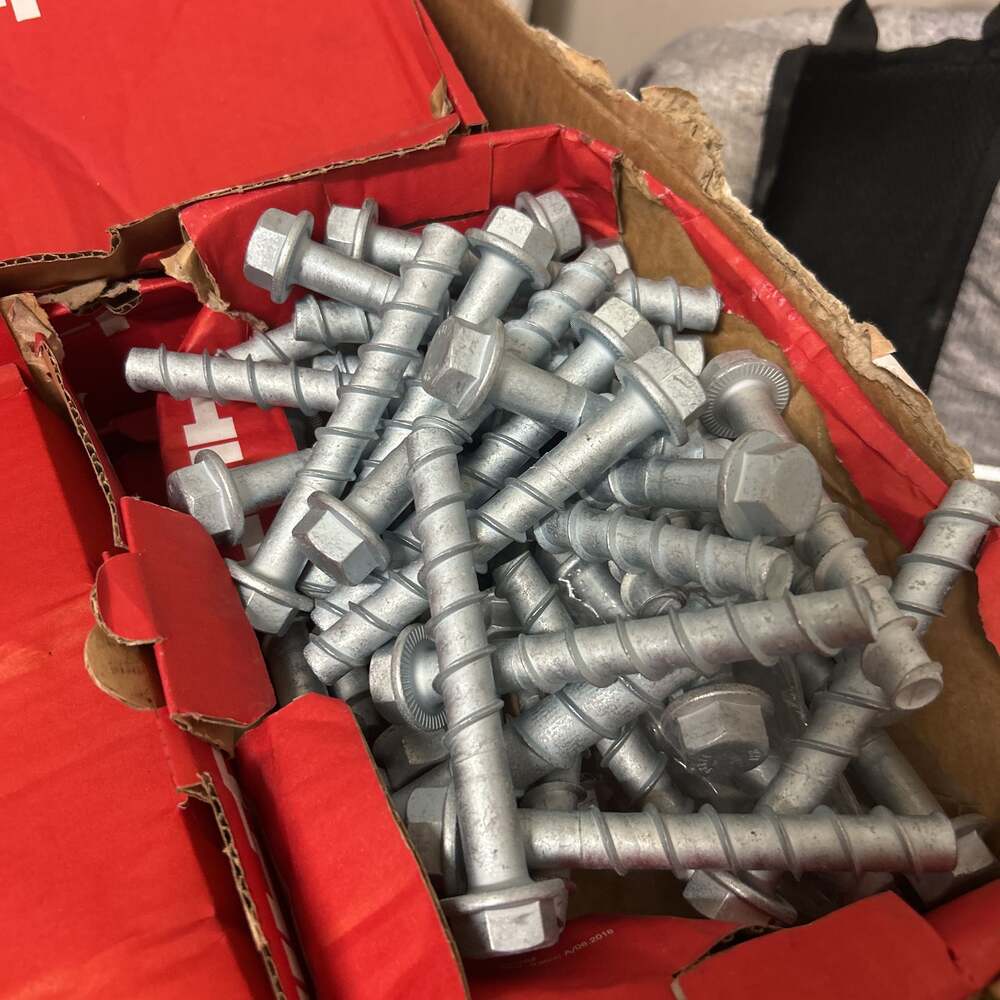 Hilti KH-EZ 3/8 x 1-7/8" Kwik Hus-EZ Concrete Screw Anchors (50-Pack)